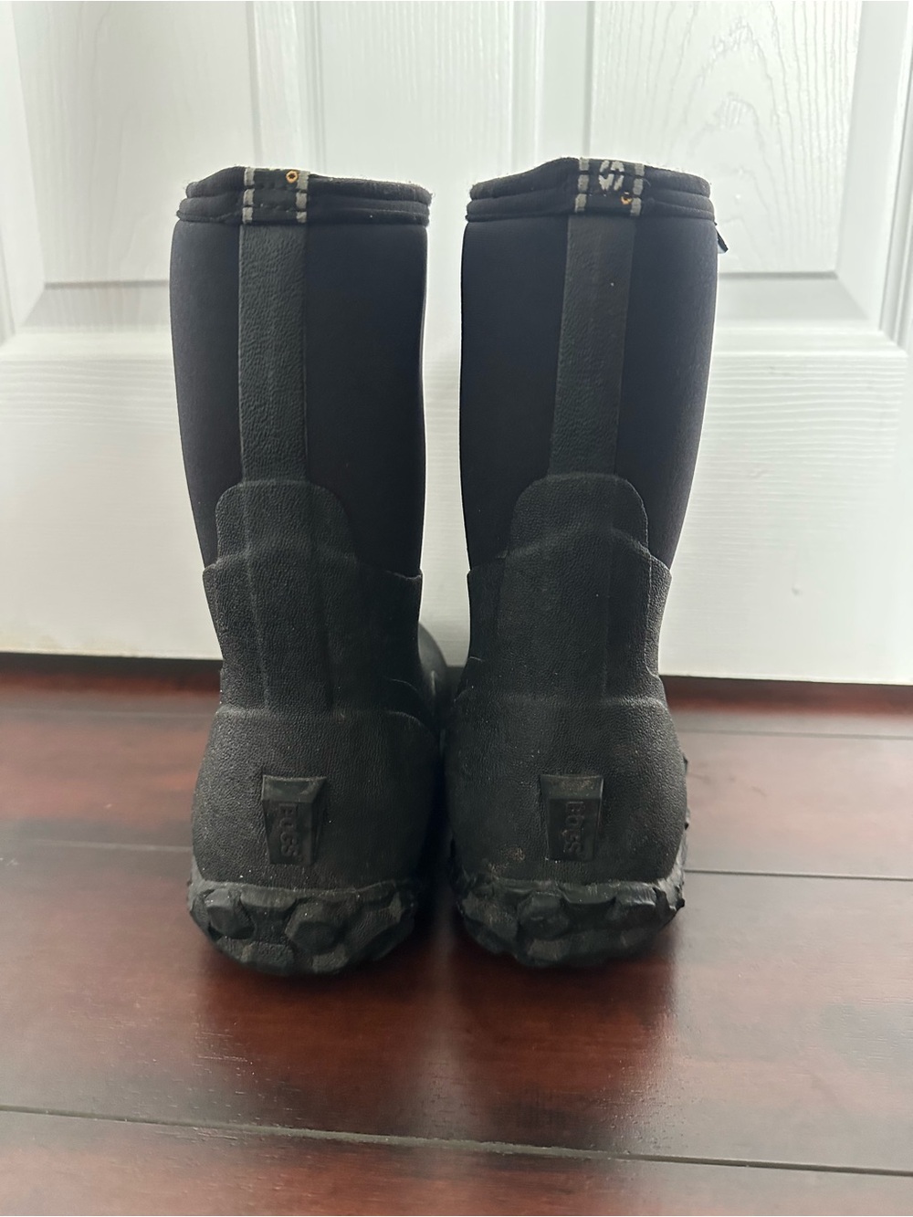 Size 7 (EU 40) Bogs Mens Classic Mid Neo-Tech Waterproof Winter Rain Boots Black - Picture 4 of 7